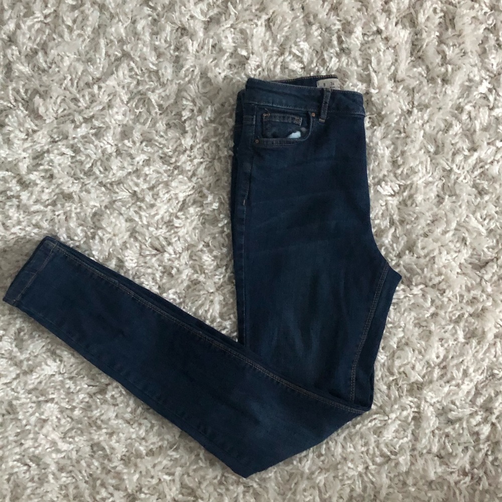 EUC Denim Co mid dark wash jeans